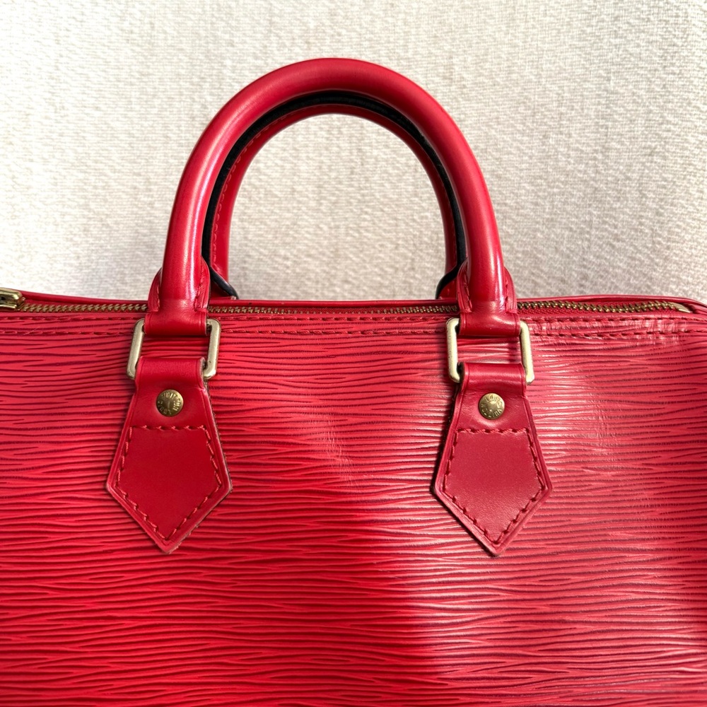 Louis Vuitton Red Satchel - Picture 4 of 17
